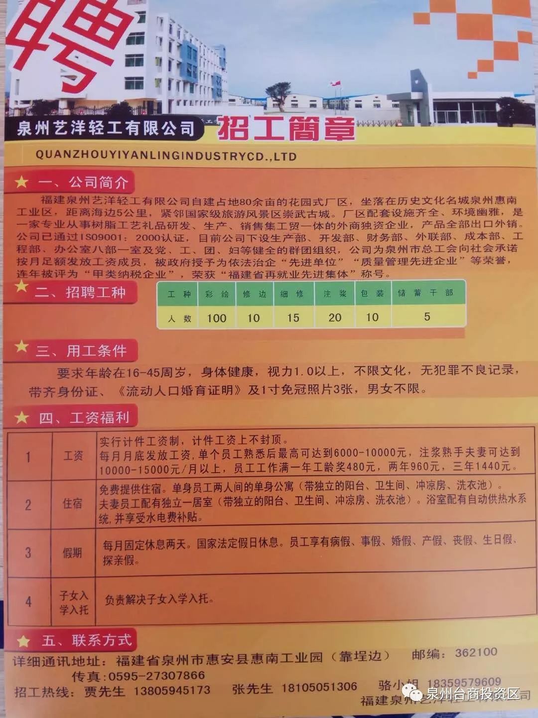 繁昌工业园区热招信息，最新岗位等你来挑战！